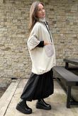Soft Tech Jersey Puff Jacket Stone
